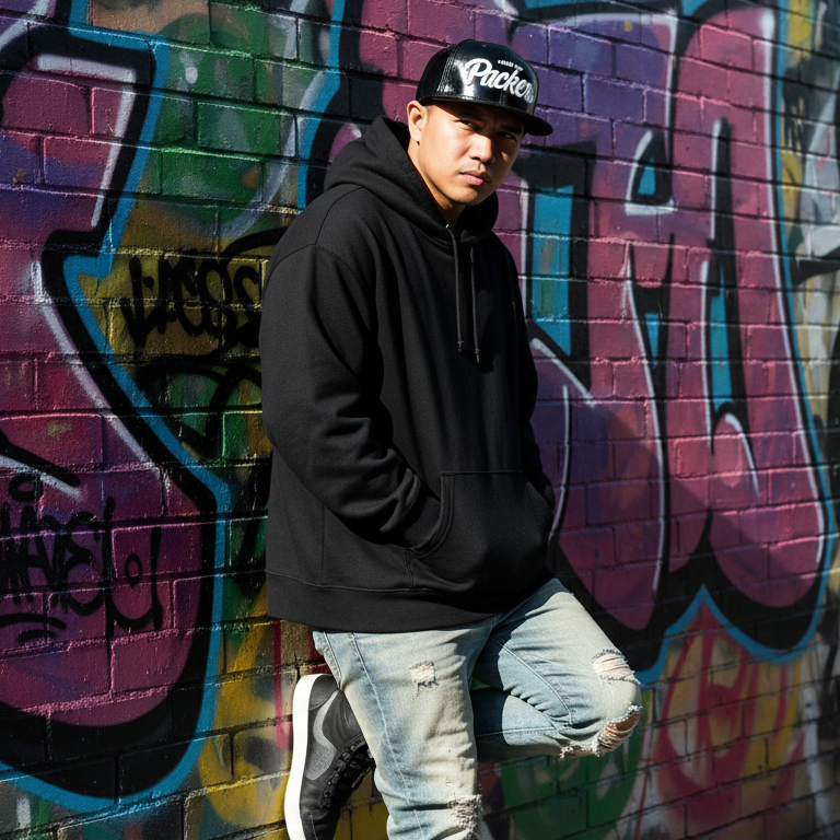 GB PACKERS - BLACK LEATHER