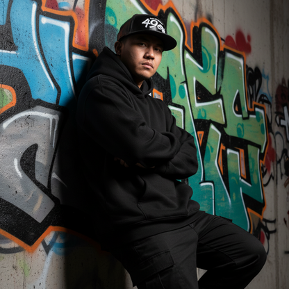 49ERS - BLACK LEATHER