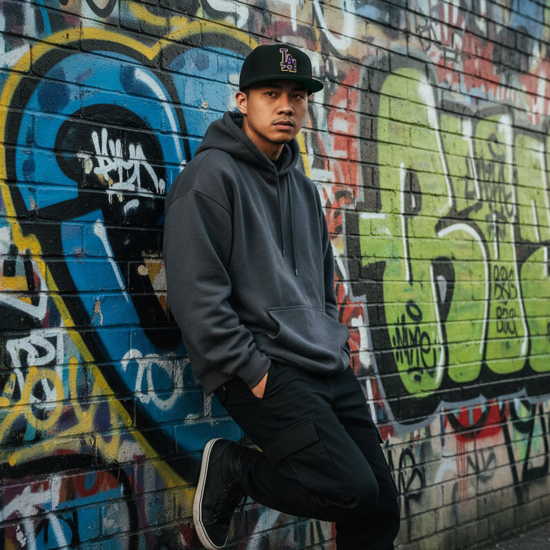 LA DODGERS -BLACK PURPLE